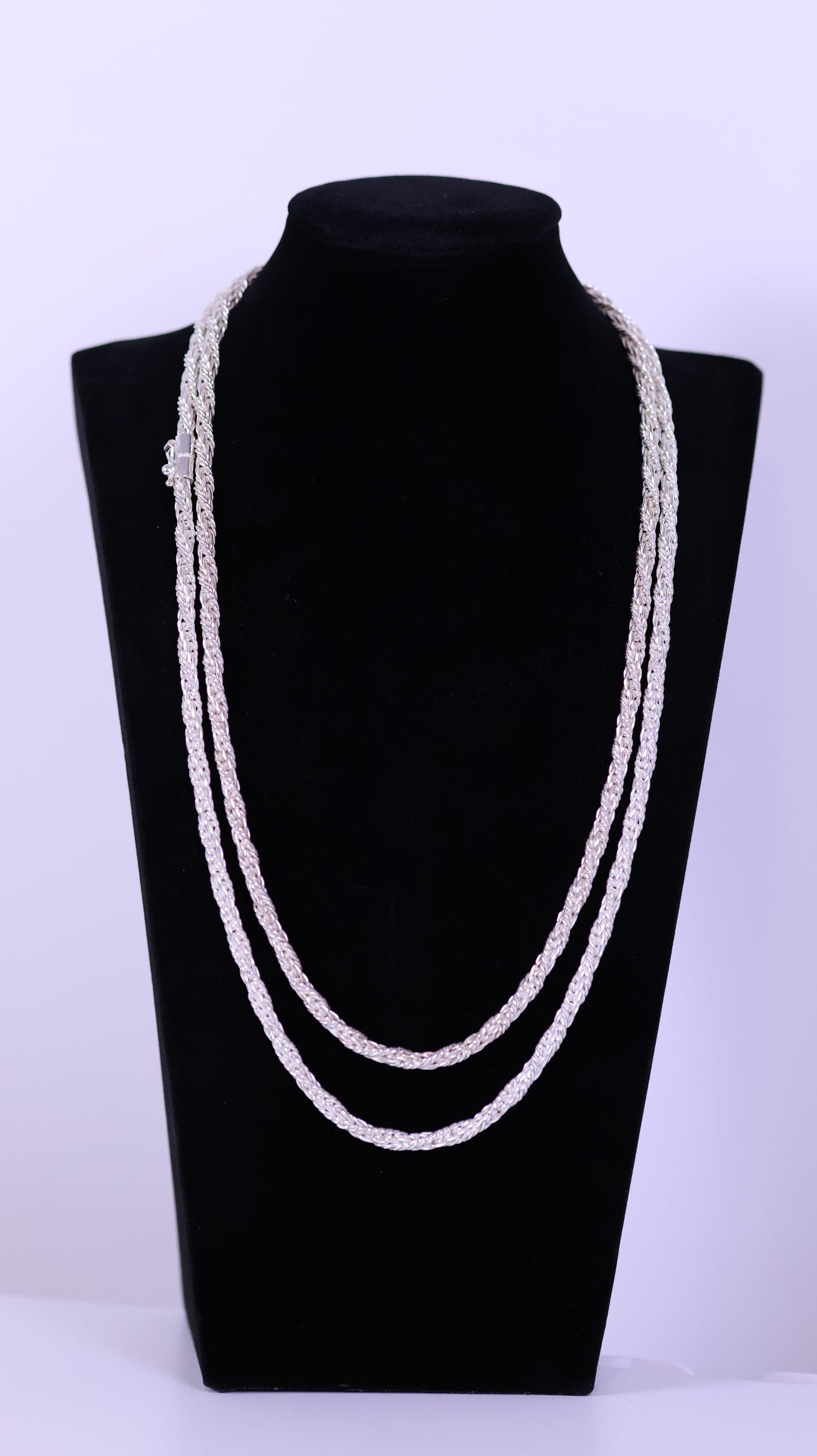 Braided Spike chain - Peruvian 950 Silver