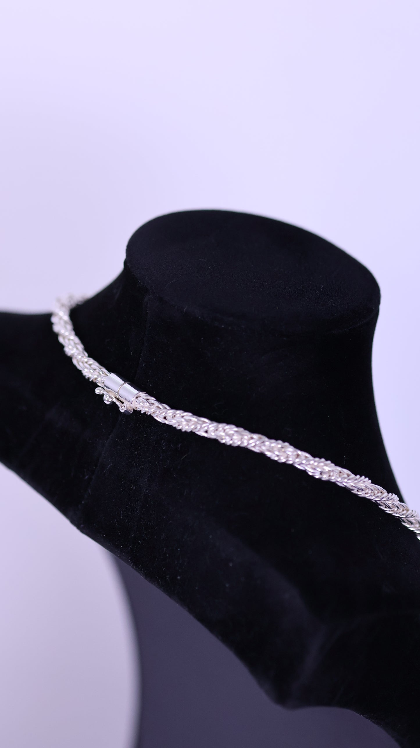 Braided Spike chain - Peruvian 950 Silver