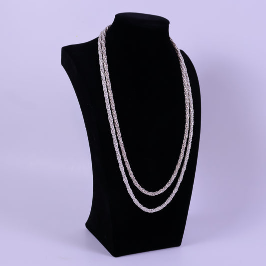 Braided Spike chain - Peruvian 950 Silver