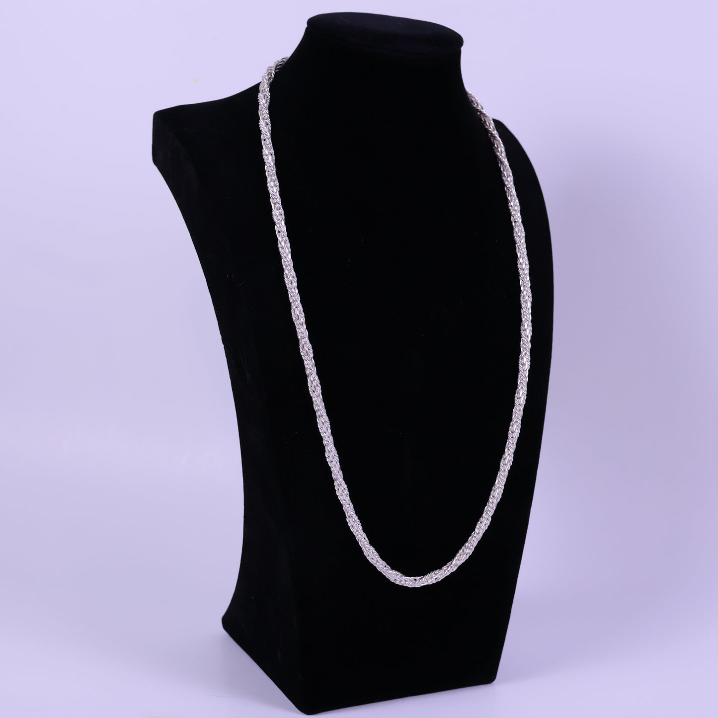Braided Spike chain - Peruvian 950 Silver