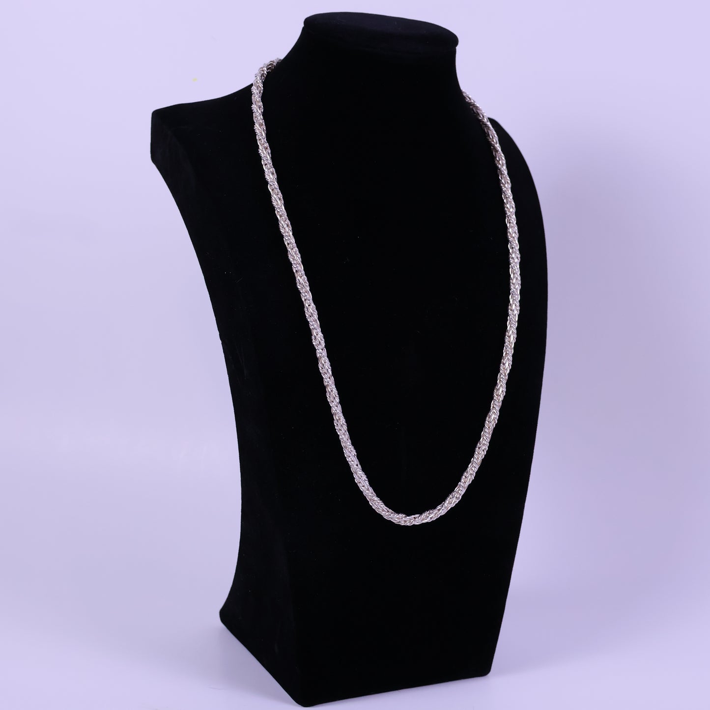 Braided Spike chain - Peruvian 950 Silver