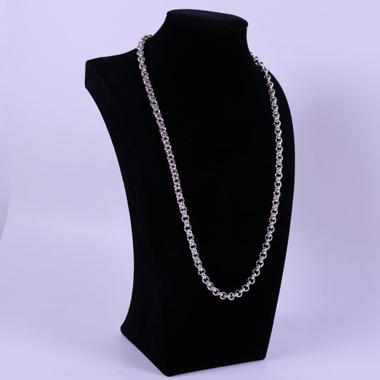 Rolo Links chain - Peruvian 950 Silver