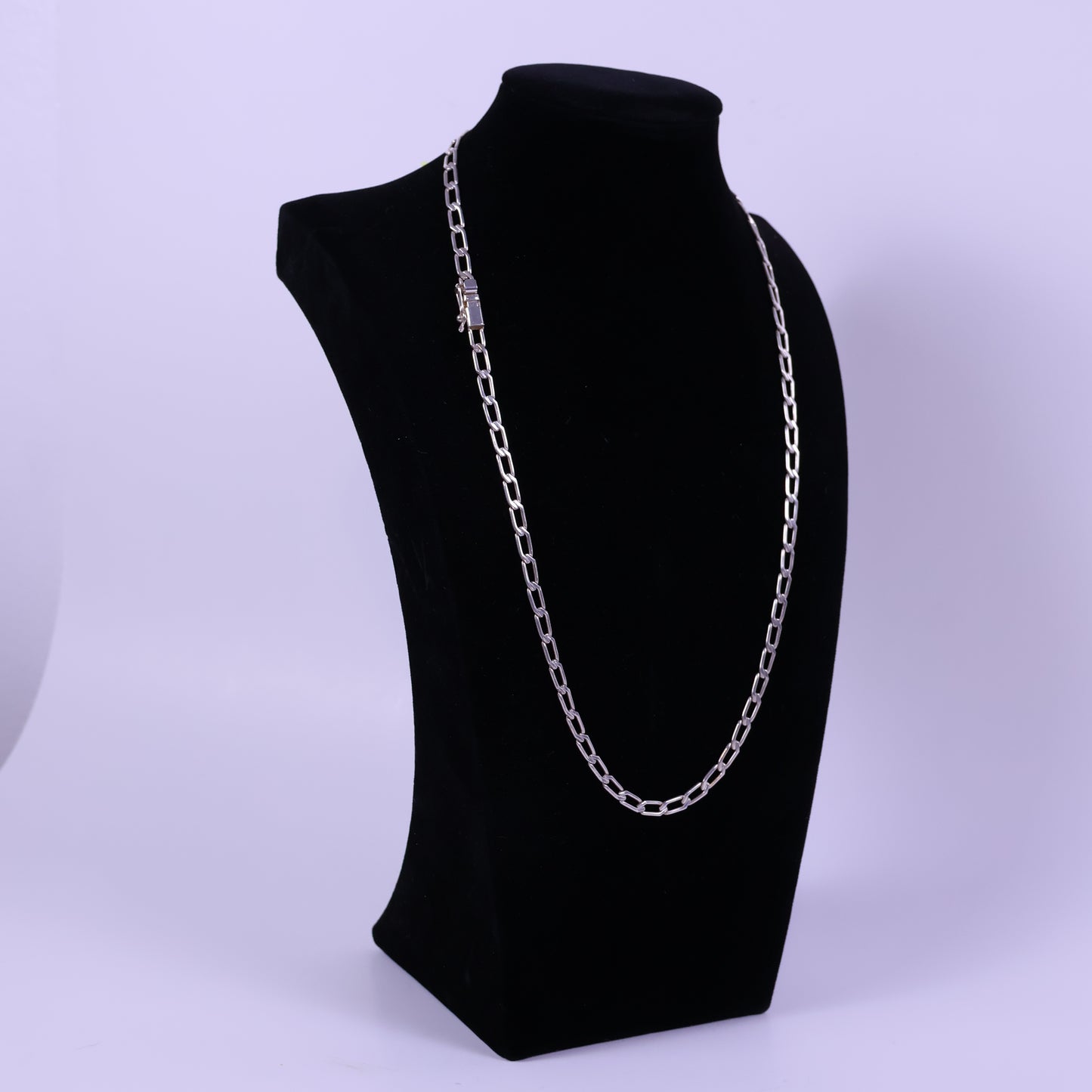 Hexagonal Links chain - Peruvian 950 Silver