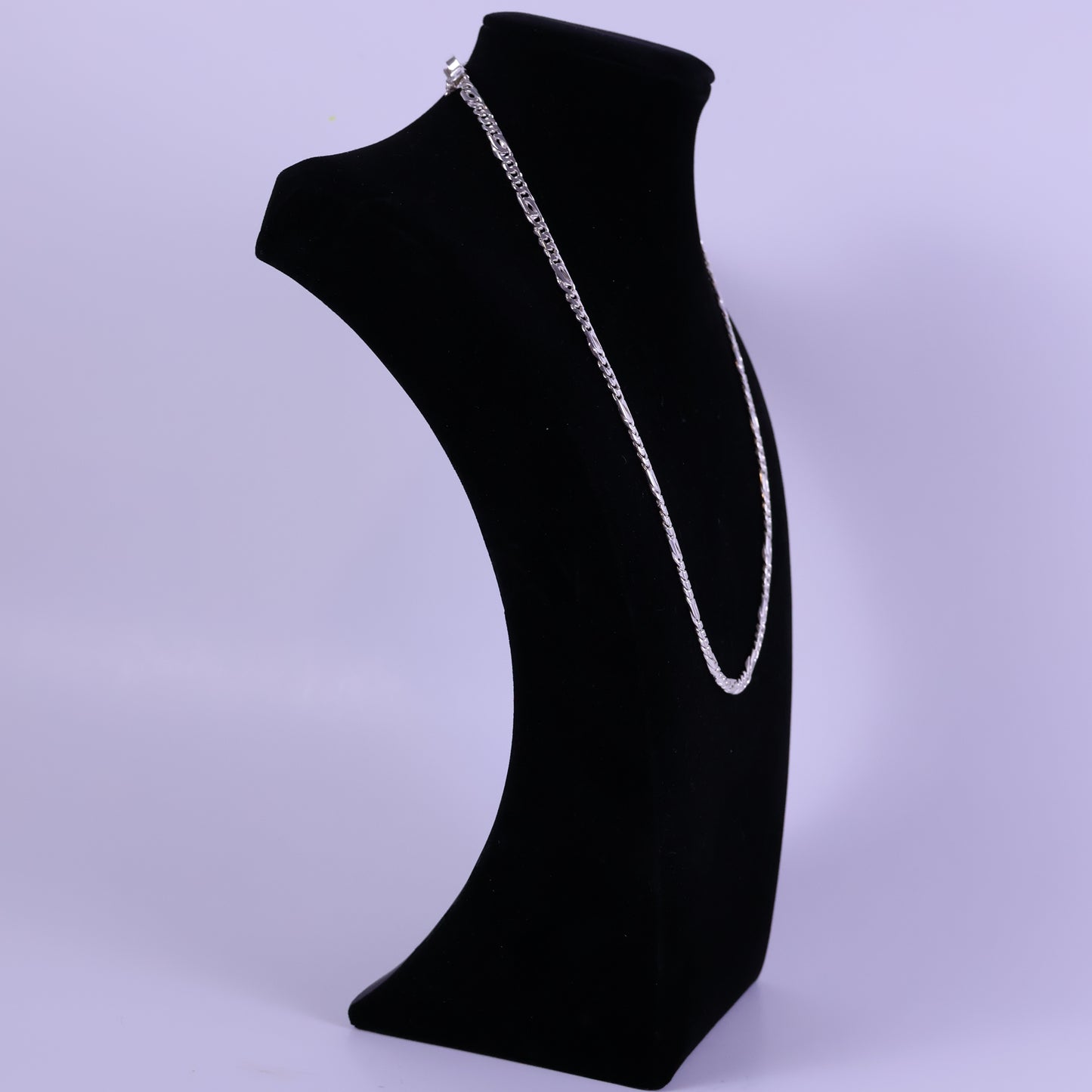 Alternating Egyptian & Curb link chain - Peruvian 950 Silver