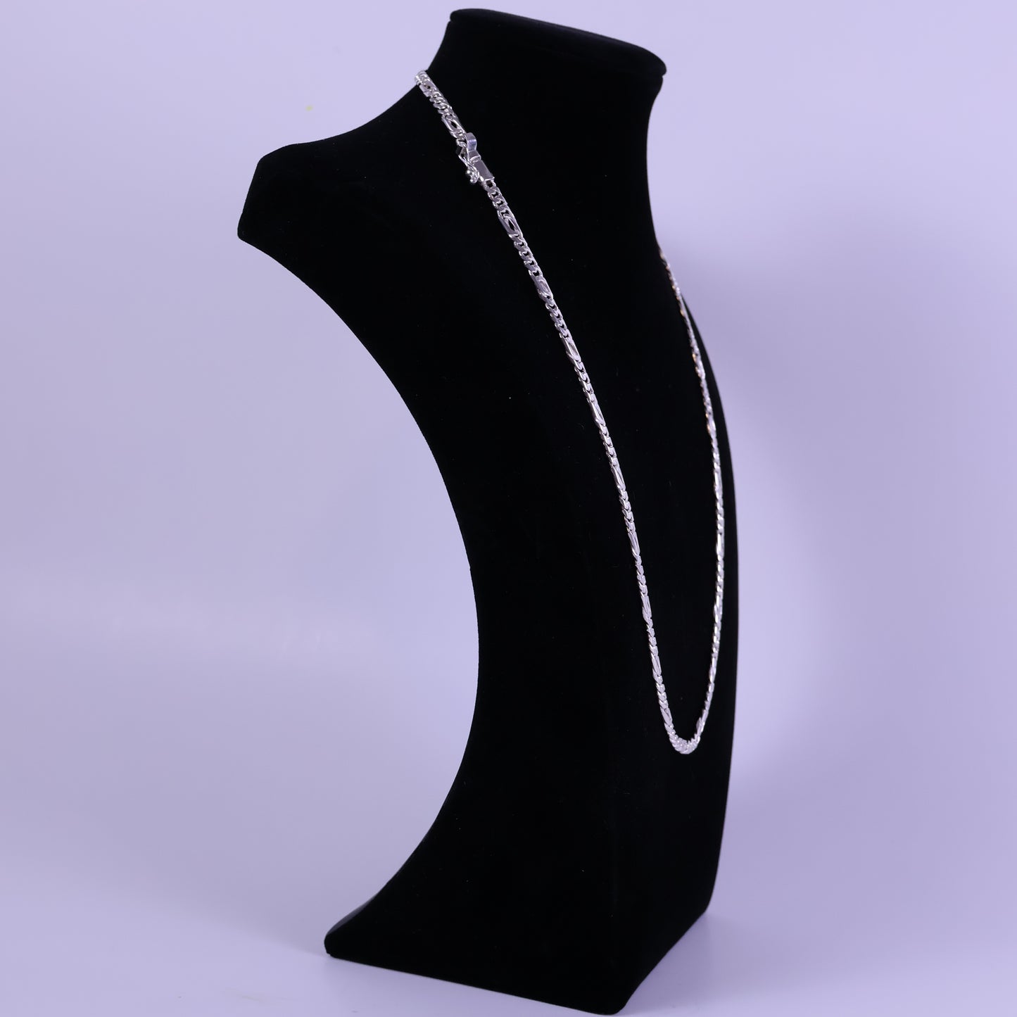 Alternating Egyptian & Curb link chain - Peruvian 950 Silver