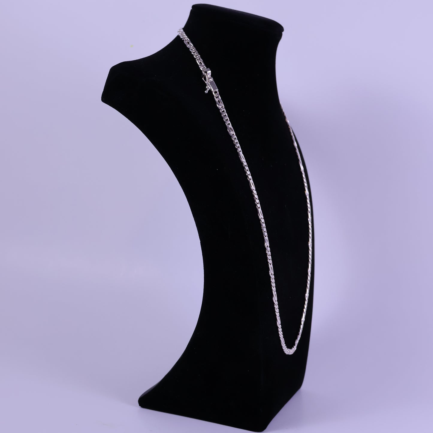 Alternating Egyptian & Curb link chain - Peruvian 950 Silver