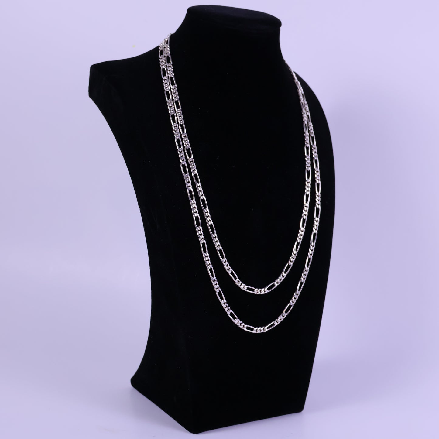 Figaro chain “3x1 Pattern links” - Peruvian 950 Silver