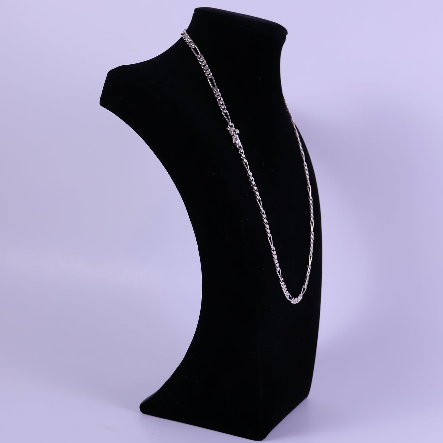 Figaro chain “5x1 Pattern links” - Peruvian 950 Silver