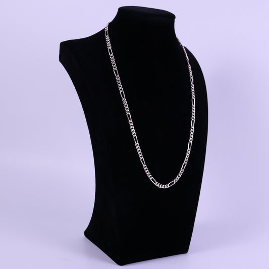 Figaro chain “5x1 Pattern links” - Peruvian 950 Silver