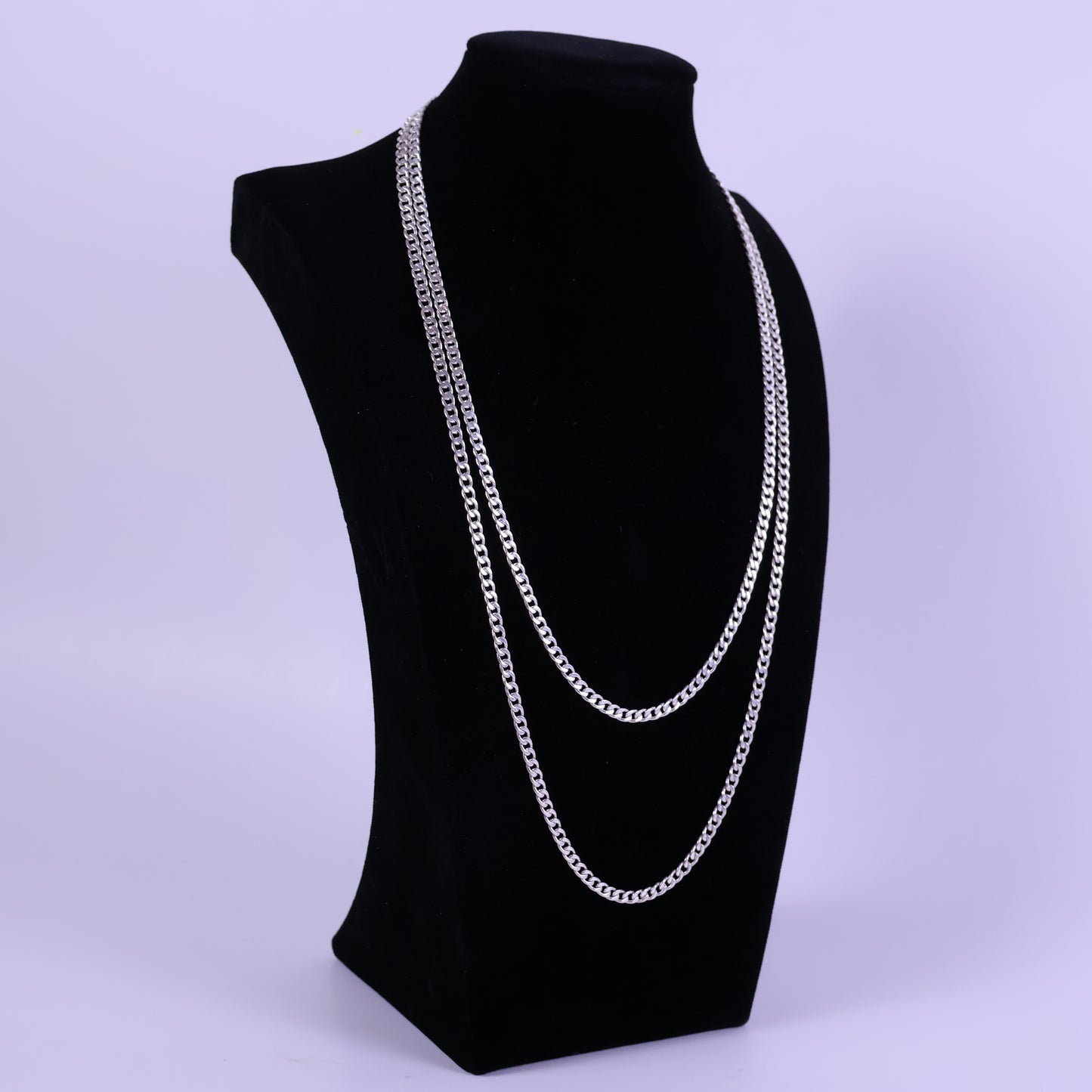 Curb Links chain - Peruvian 950 Silver