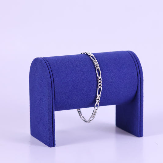 Figaro Bracelet “3x1 Pattern links” - Peruvian 950 Silver